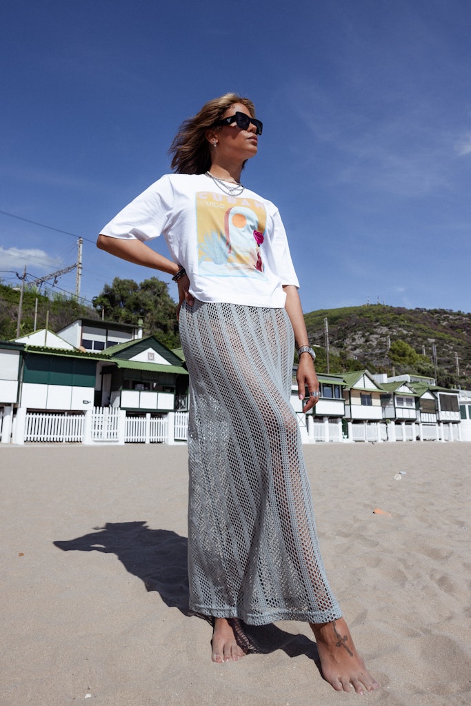 T-shirts - Onlvega Life S/S Vibe Top van Only