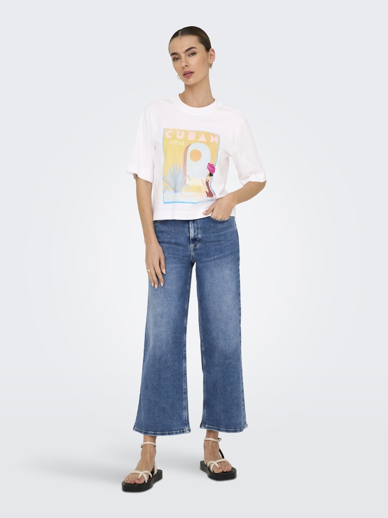 T-shirts - Onlvega Life S/S Vibe Top van Only