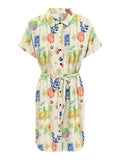Cloud Dancer 659 Les vacances Jurken - Onlnova Life Elite Ayla Shirt Dress Aop van Only
