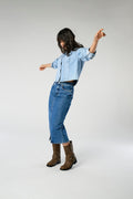 Rokken - Onlsiri Front Slit Skirt Denim Noos - SS25 van Only