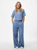 Shirts - Pcmalba Ss Denim Shirt van Pieces