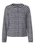 Maritime blue Pulls - Pcmalou Ls O-Neck Stripe Cardigan van Pieces