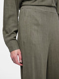 Broeken - Pcvinsty Hw Linen Pant Noos van Pieces