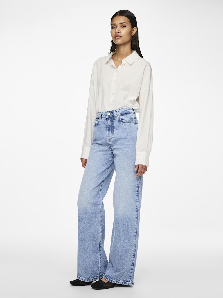 Jeans - Pcselma Hw Wide Jeans Lb Noos van Pieces