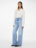 Light blue denim Jeans - Pcselma Hw Wide Jeans Lb Noos van Pieces