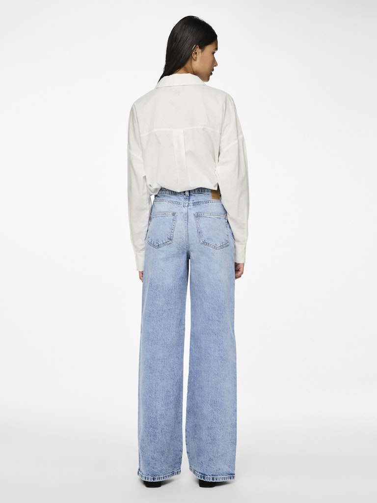 Jeans - Pcselma Hw Wide Jeans Lb Noos van Pieces