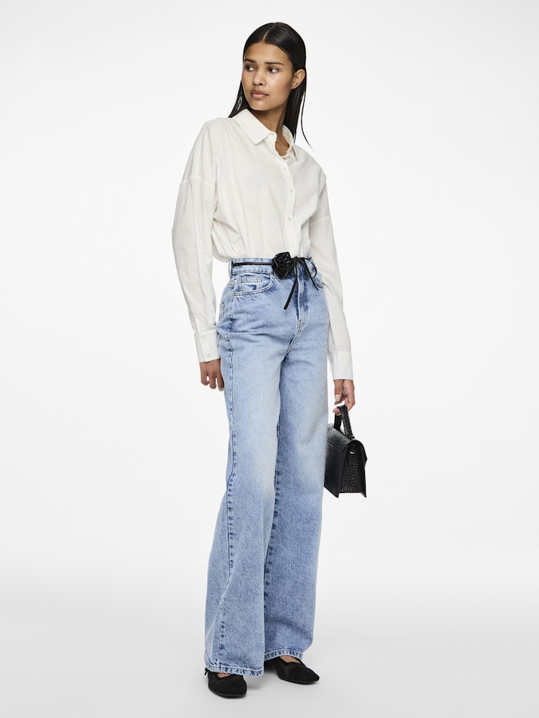 Jeans - Pcselma Hw Wide Jeans Lb Noos van Pieces