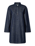 Jurken - Pckenya Ls A-Shape Denim Dress Noos van Pieces