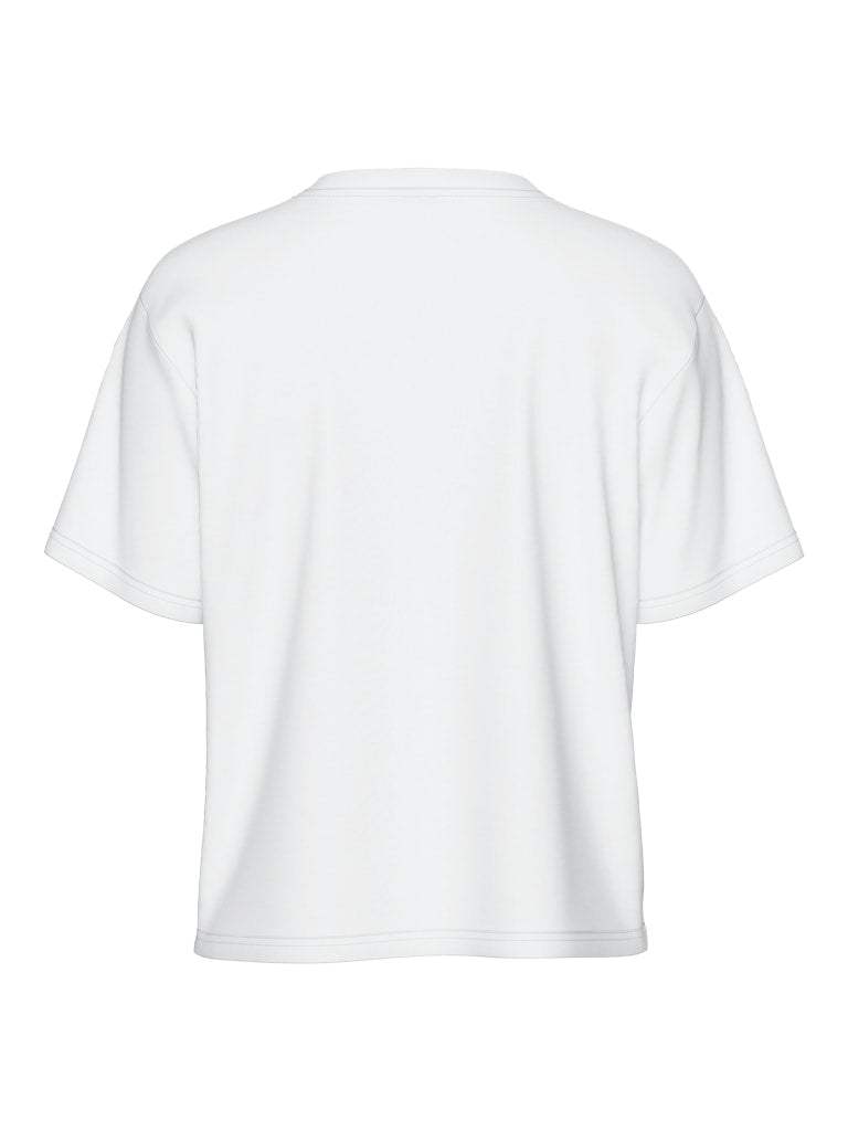 Bright White T-shirts - Pcskylar Ss Tee Noos - SS25 van Pieces