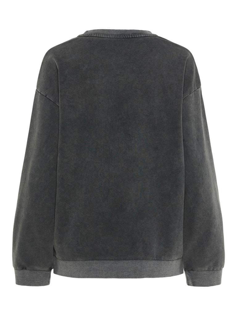 Black WASHED SANTA MONICA Sweaters - Pcallie Sweat van Pieces