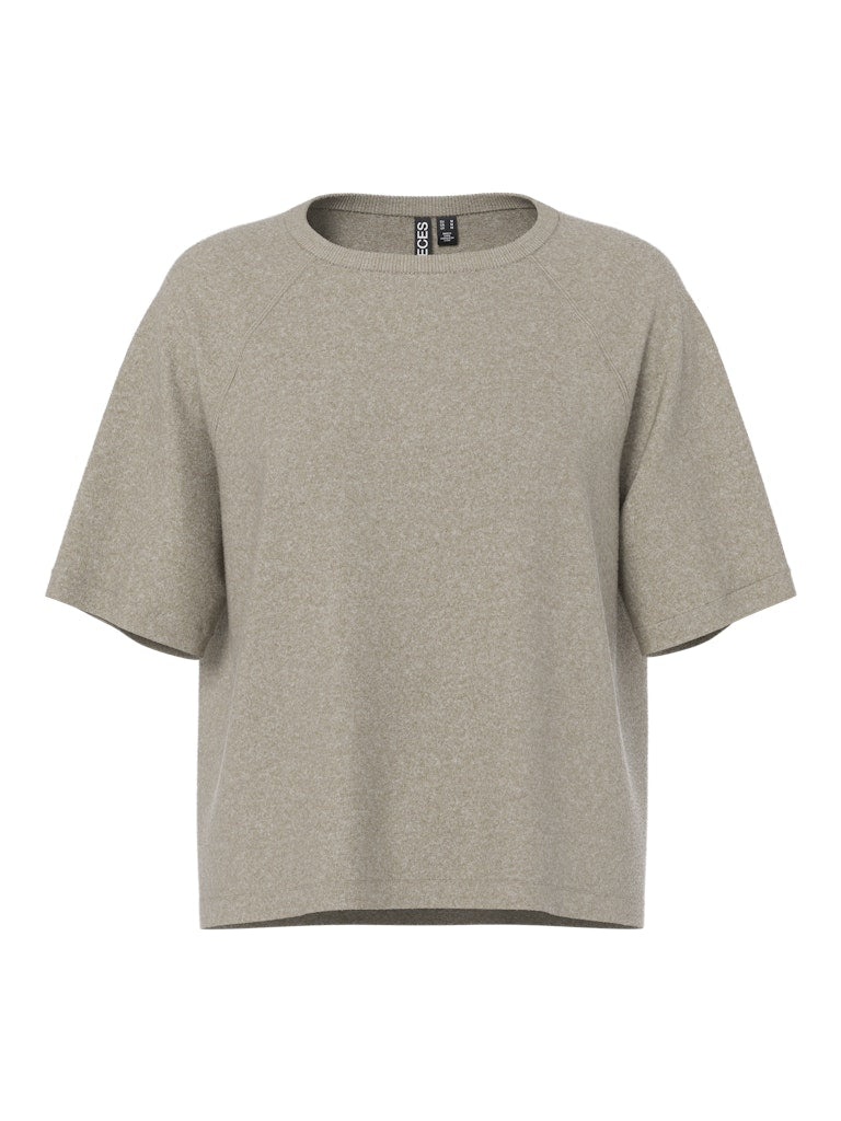 Crockery MELANGE Pulls - Pcbree Ss O-Neck Knit Noos van Pieces