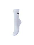 Bright white coffee ONE SIZE Sokken - Pcmolly Embroidery Socks D2D van Pieces