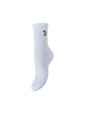 Bright white croissant ONE SIZE Sokken - Pcmolly Embroidery Socks D2D van Pieces