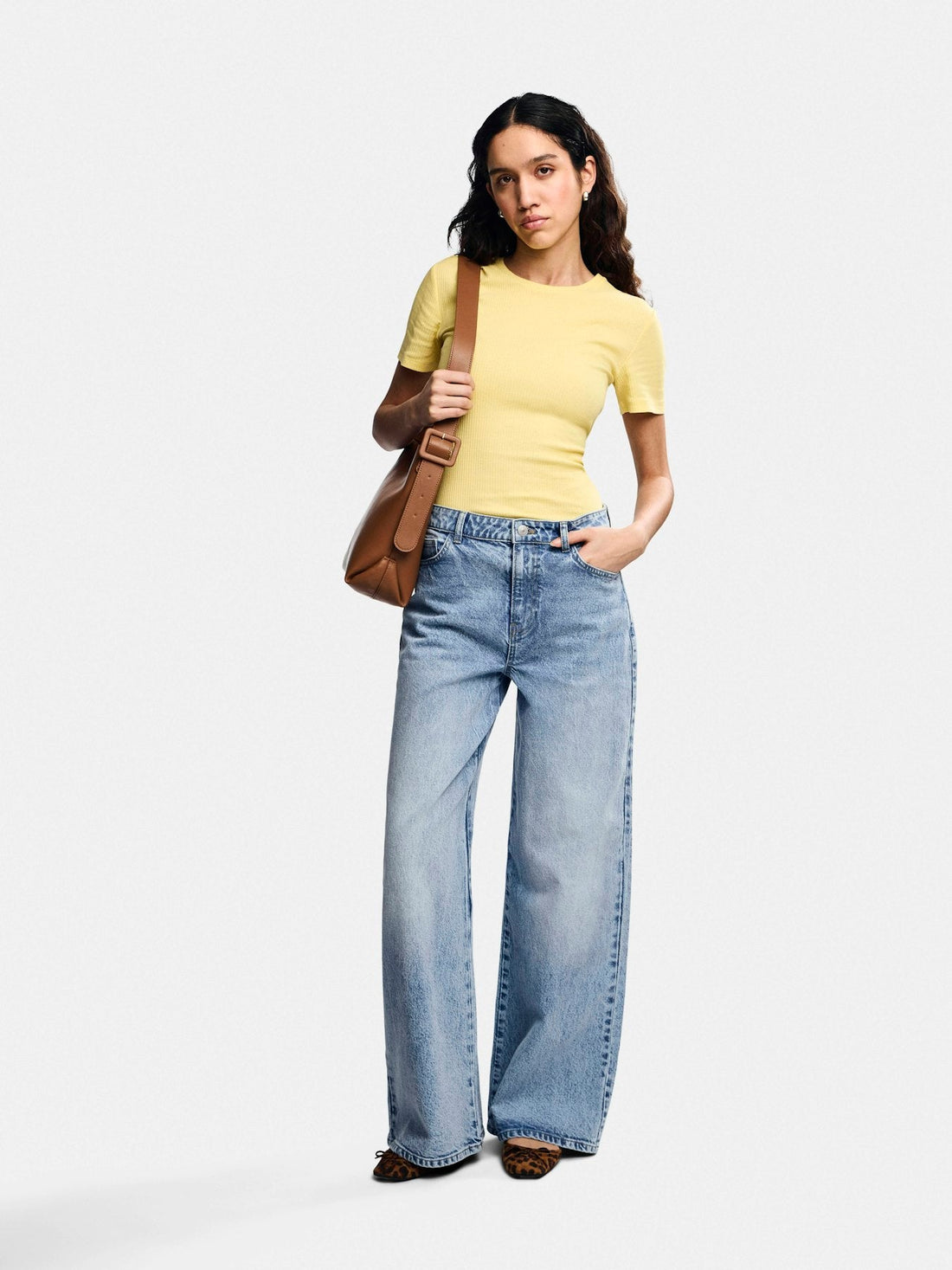 Jeans - Pcselma Hw Wide Jeans Lb Noos van Pieces