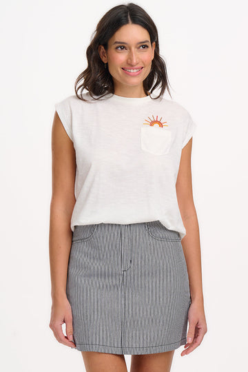 Black Cord Rokken - Alice Mini Skirt van Sugarhill Boutique