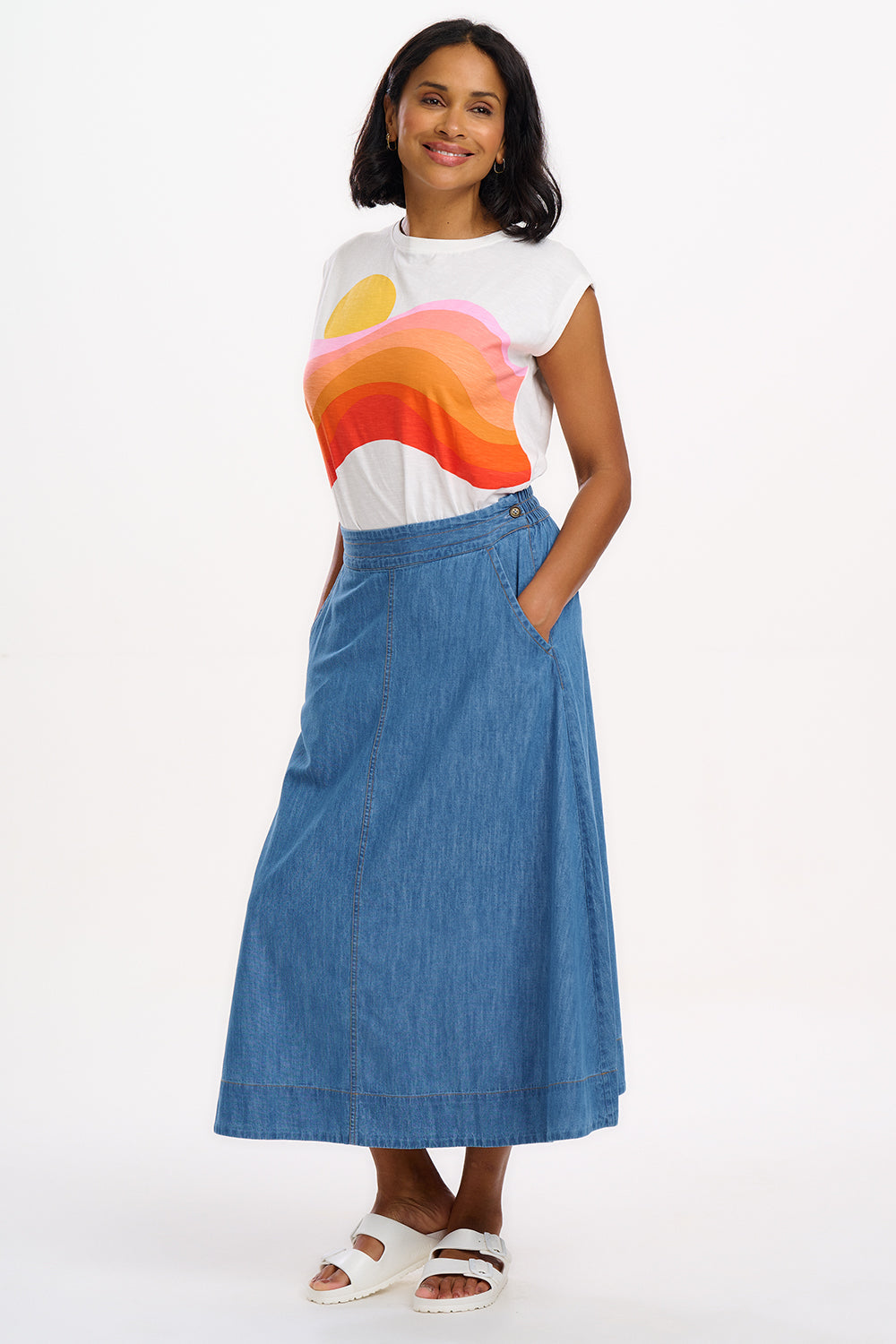 T-shirts - Chrissy Relaxed Tank T-Shirt van Sugarhill Boutique