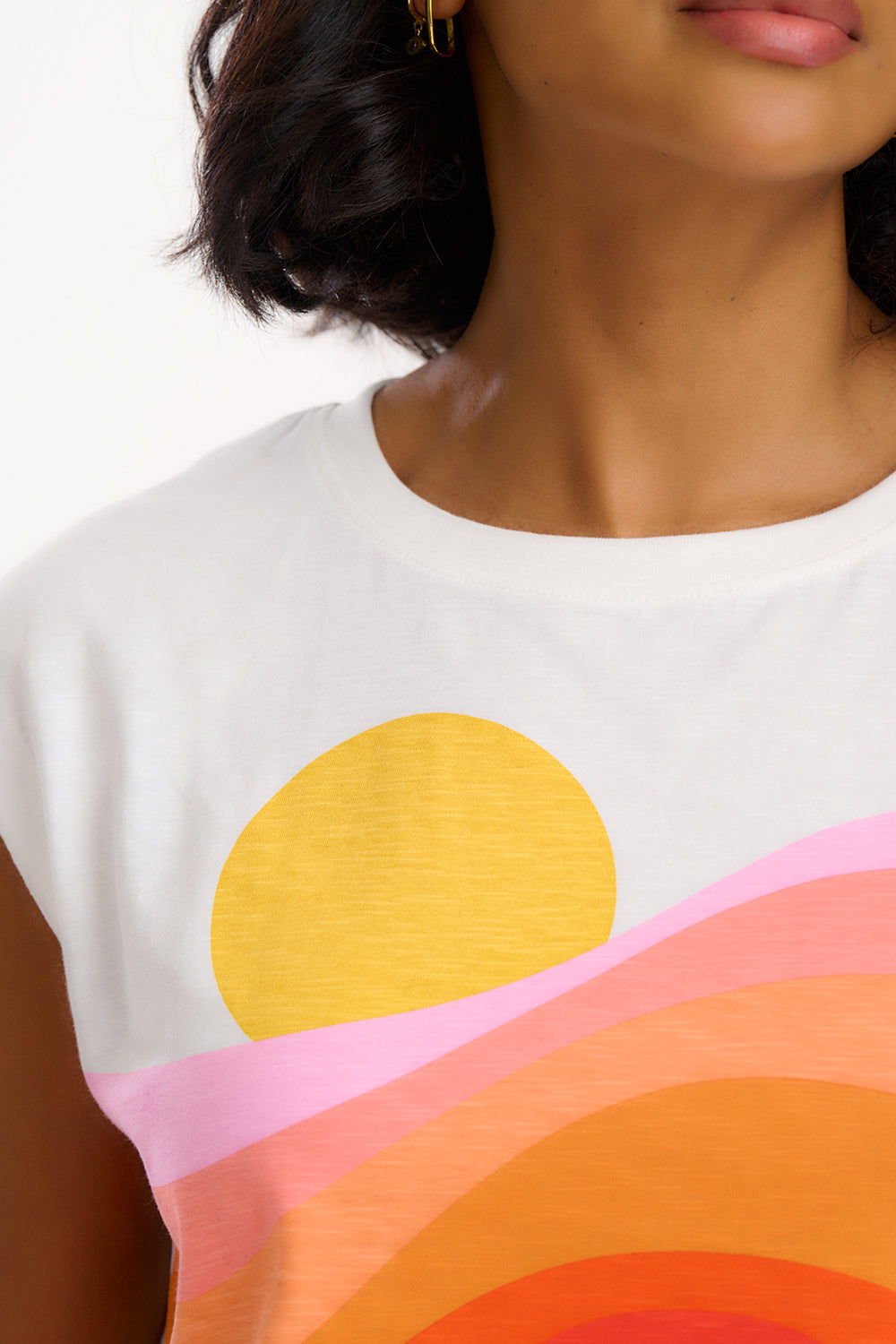T-shirts - Chrissy Relaxed Tank T-Shirt van Sugarhill Boutique