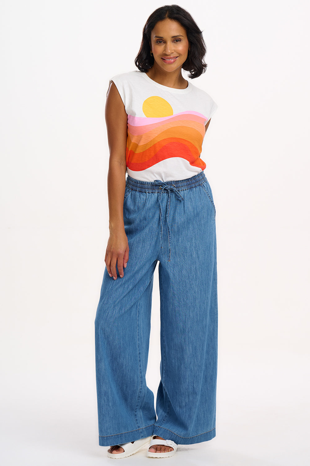 T-shirts - Chrissy Relaxed Tank T-Shirt van Sugarhill Boutique