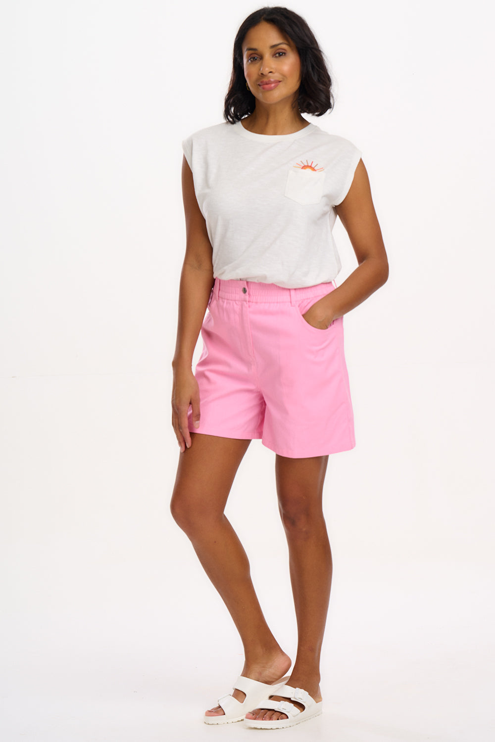 T-shirts - Chrissy Relaxed Tank T-Shirt van Sugarhill Boutique