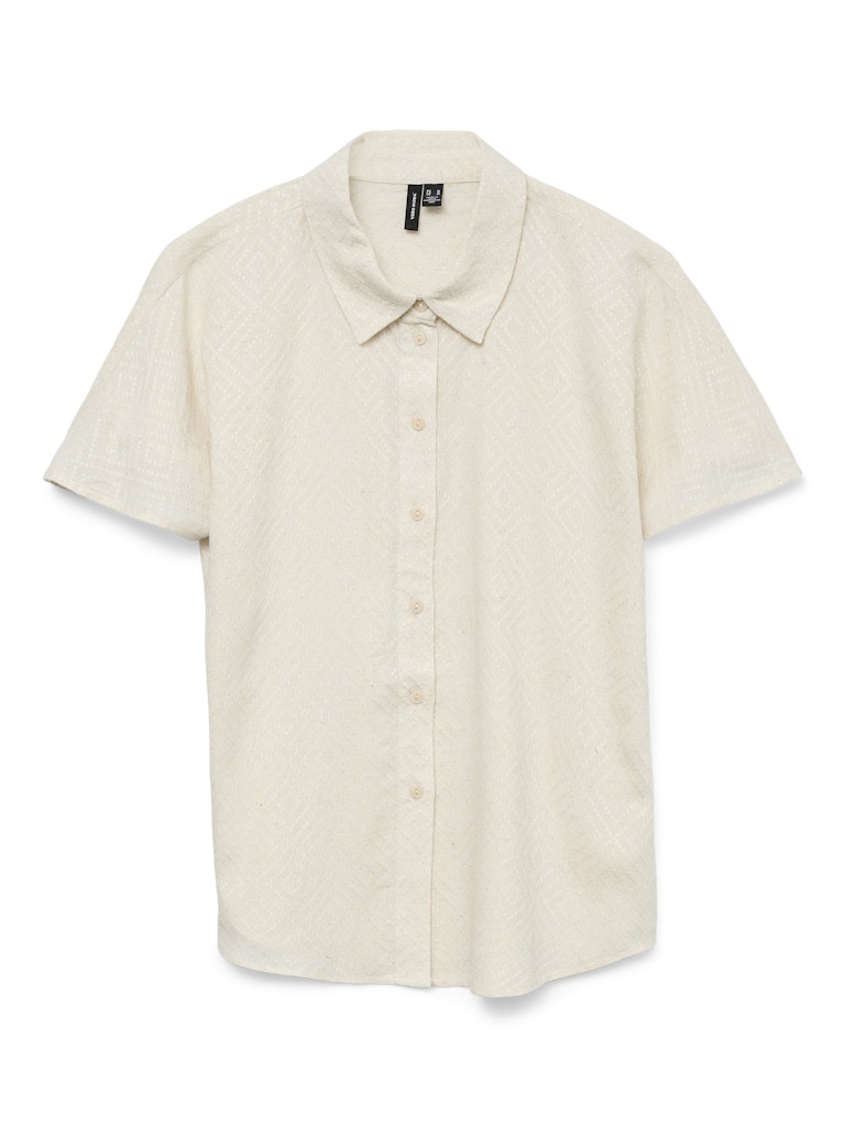 Pumice Stone Shirts - Vmvilna Ss Wide Shirt van Vero moda
