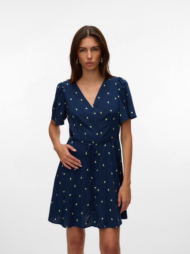 Navy blazer Jurken - Vmalba Ss Short Dress Noos ss25 van Vero moda