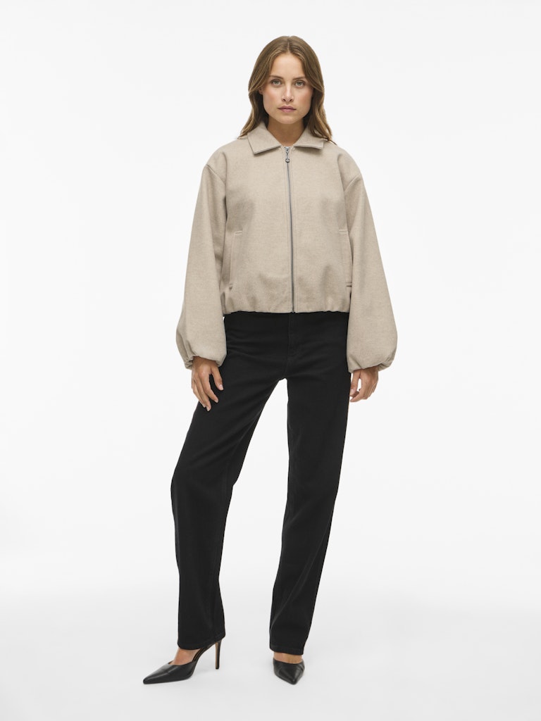 Jassen - Vibalou Ls Short Jacket van Vila