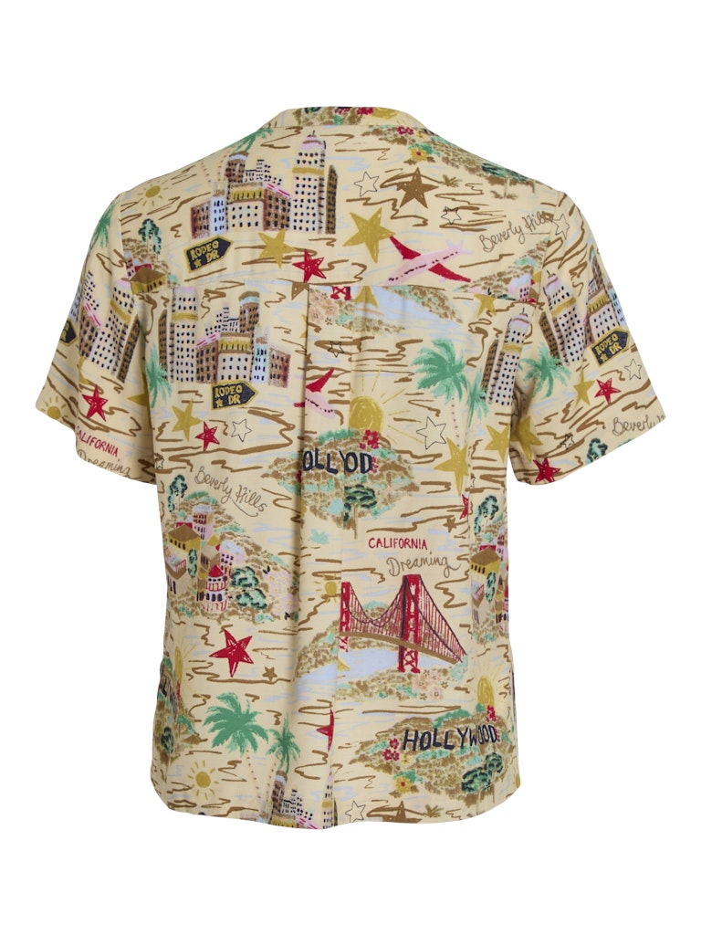 Bistre PLAYFUL MULTI COLORED Tops - Viprina Esa V-Neck S/S Top van Vila