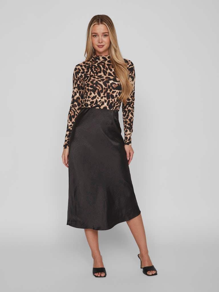 Tops - Vileoa L/S Rollneck Top Noos Leo - AW25 van Vila