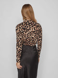 Tops - Vileoa L/S Rollneck Top Noos Leo - AW25 van Vila