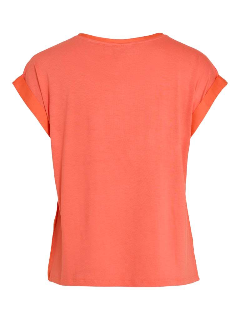 Tops - Viellette S/S Satin Top Noos - SS25 van Vila