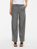Medium grey melange Broeken - Vivarone Pattern Hw Wide Pant - Noos van Vila