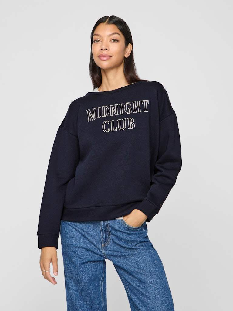 Pulls - Vimaldea Emb O-Neck L/S Top van Vila