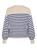 Pulls - Vipoca Rev V-Neck L/S Stripe Knit Top van Vila