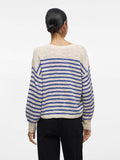 Pulls - Vipoca Rev V-Neck L/S Stripe Knit Top van Vila