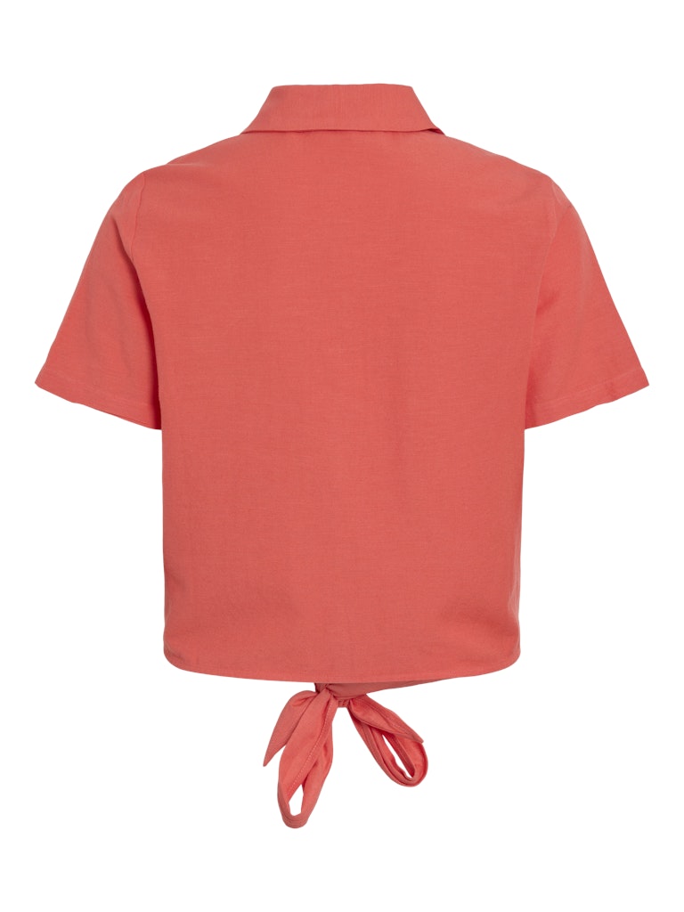 Shirts - Viprisilla S/S Knot Shirt van Vila