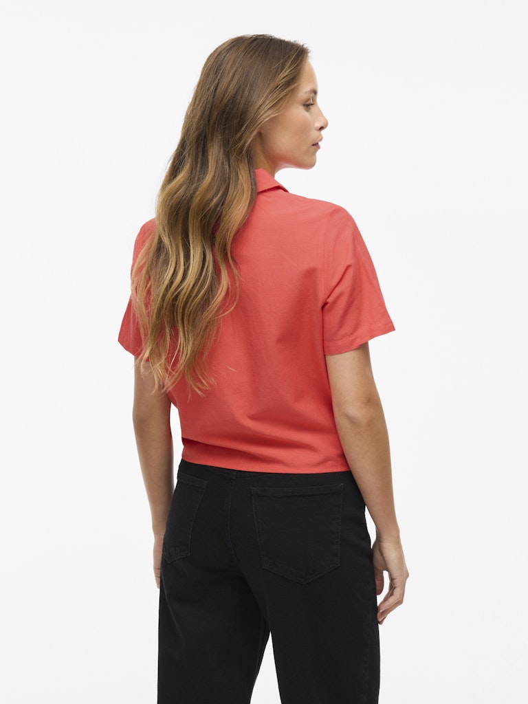 Shirts - Viprisilla S/S Knot Shirt van Vila