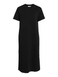 Black beauty Jurken - Visiffi O-Neck S/S Midi Dress van Vila