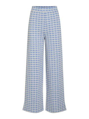 Kentucky Blue Broeken - Vigesta Hw Wide Pants van Vila