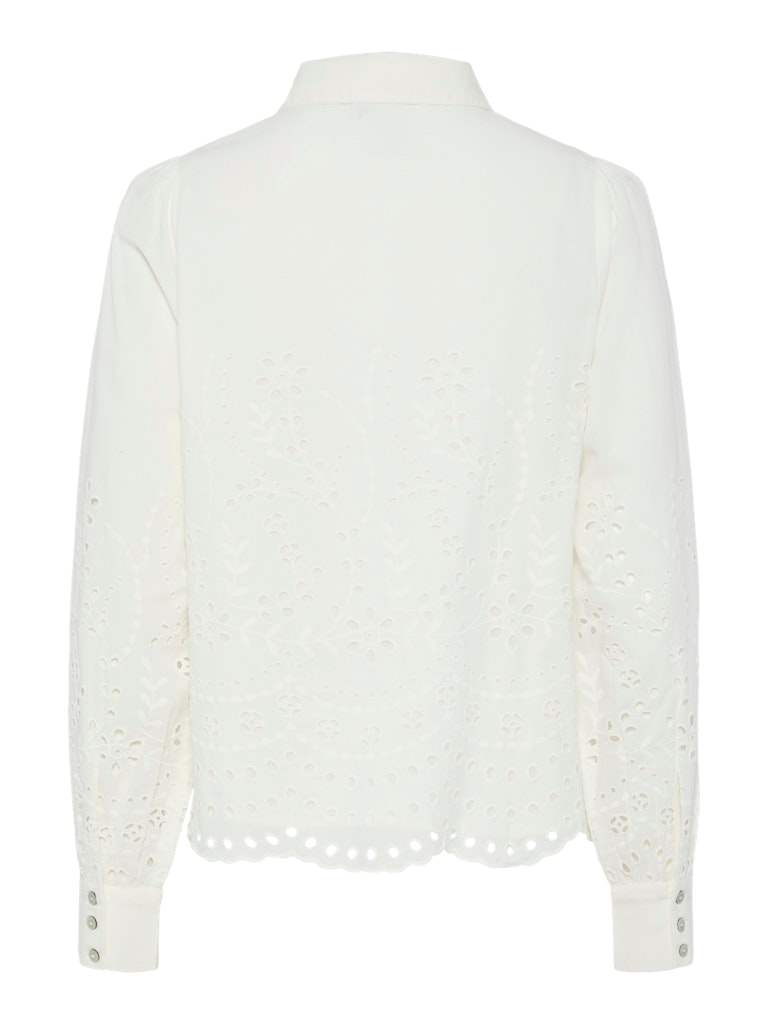 Star White Shirts - Yasluma Ls Shirt S. Noos SS25 van Y.A.S