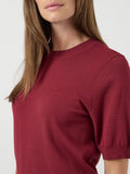 Tibetan red Pulls - Yaslena Ss Knit Pullover Noos - AW25 van Y.A.S