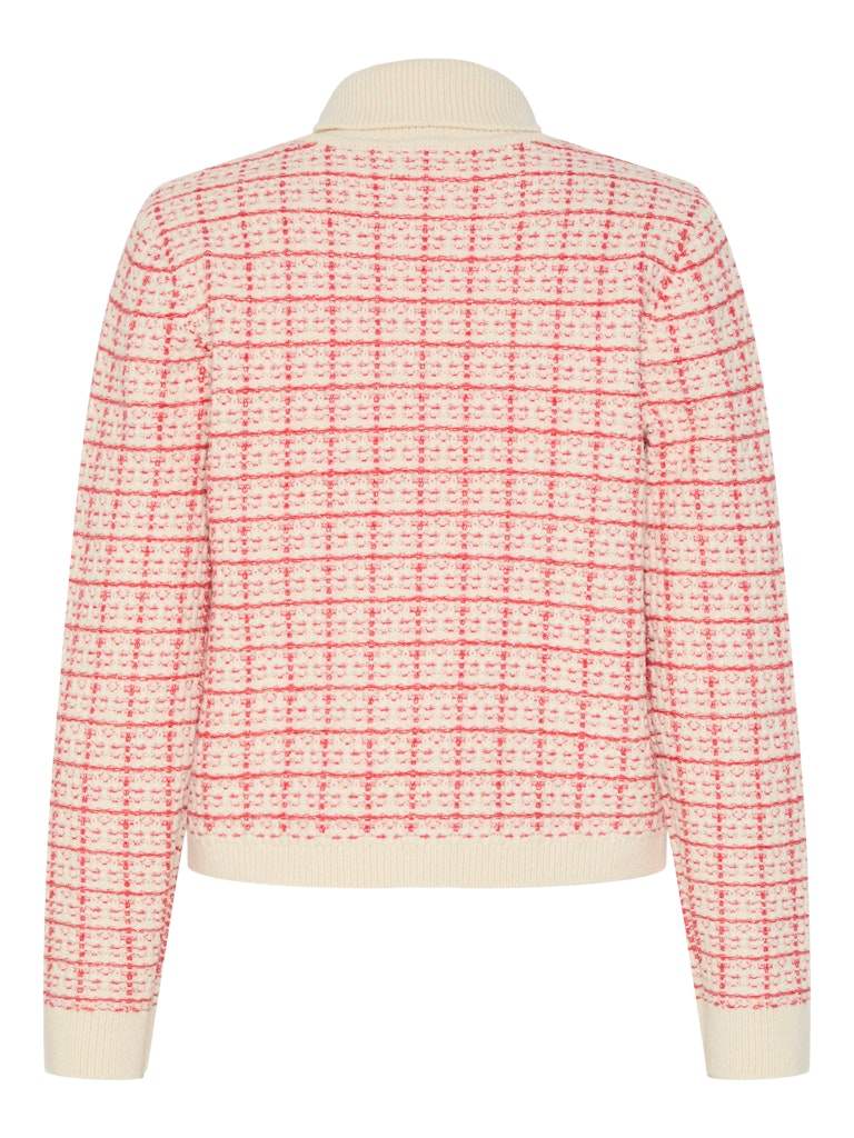 Pulls - Yasliviana Ls Knit Zip Pullover van Y.A.S