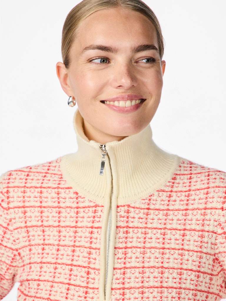 Pulls - Yasliviana Ls Knit Zip Pullover van Y.A.S
