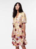 Whisper White FLOWERS Jurken - Yasflowering Ss Dress New - Show van Y.A.S