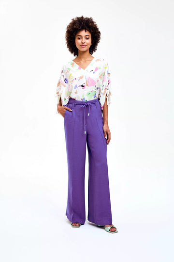 PAD-paars Broeken - Bliss Long Trousers van CKS