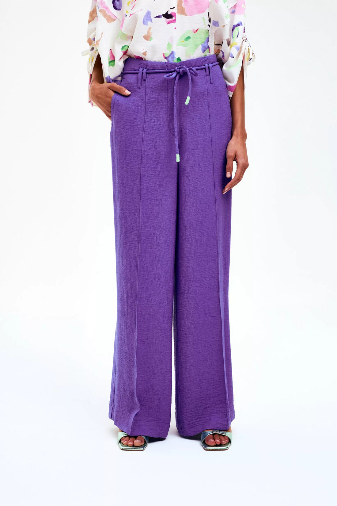 PAD-paars Broeken - Bliss Long Trousers van CKS
