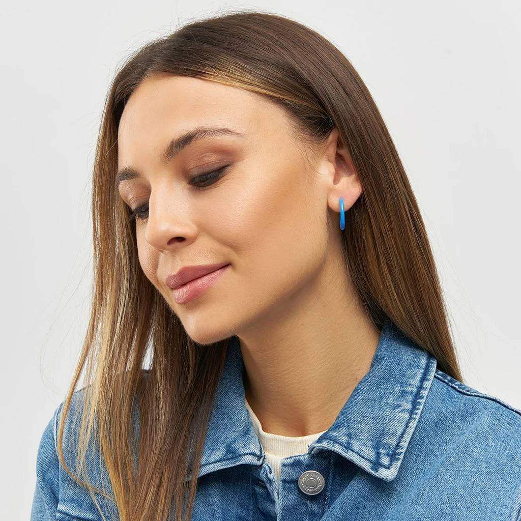 Juwelen - Color Hoops Medium Pair - Enamel van Lulu Copenhagen
