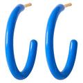 Blue OS Juwelen - Color Hoops Medium Pair - Enamel van Lulu Copenhagen