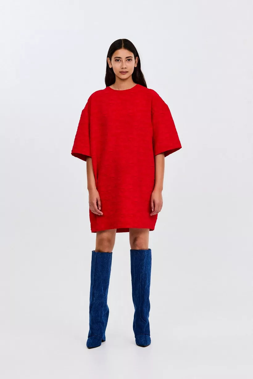 RDF red bright Jurken - Dawa Dress van CKS