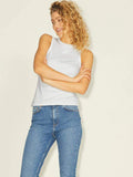 Snow White Tops - Jxcarla Sl Stretch Time Tank Top Noos van JJXX