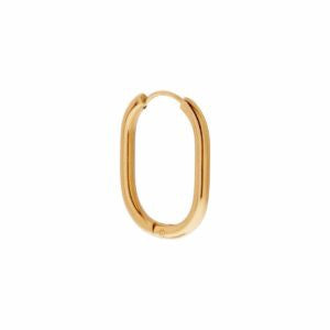 Small oval gold K.SH.286.1 Juwelen - Label Kiki oorbel 19.95 (per stuk) van Label Kiki
